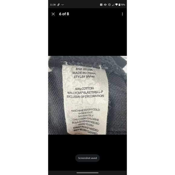 Soft Surroundings Size 10P Jeans Touch of Lace Crochet Ankle Denim Stret… - Picture 7 of 7